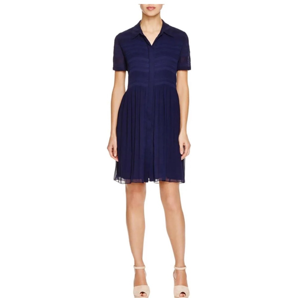Diane Von Furstenberg Polina Pleated Mini dress size 4 - Picture 2 of 13